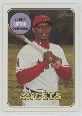 2018 Topps Heritage Magenta Back /10 Justin Upton #60 n1u