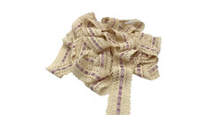 Vintage Cotton Lace Trim Ribbon Insert Beige 2 1/8  Sewing Craft 10 Yards