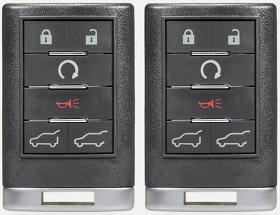 2 PACK FOR 07-14 CADILLAC ESCALADE SMART REMOTE KEY KEYLESS FOB 5923887 22756465