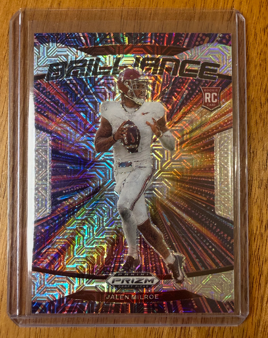 2025 Panini Prizm Draft Picks Jalen Milroe Brilliance Mojo #/25 Alabama