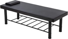 Massage Table Stationary Massage Bed 75" Long 30" Wide Spa Bed Heavy Duty Sta...