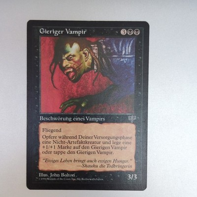Wizards of the Coast Gieriger Vampir Magic The Gathering Kreatur Schwarz Deutsch