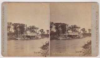 USA Stereoansicht Steamboat J.L. Grandin on Red River von F Jay Haynes von Fargo D.T.