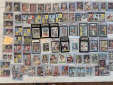 Vintage Baseball Card Lot 1950s-70s Slabs RC Stars Inserts HOF MLB NBA NFL