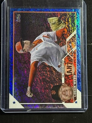 2023 Topps Series 2 - Logan Webb #368 Blue Foil /999 San Francisco Giants