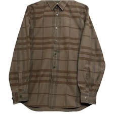 Burberry London Classic Nova Check Plaid Button Down Long Sleeve No Size Tag