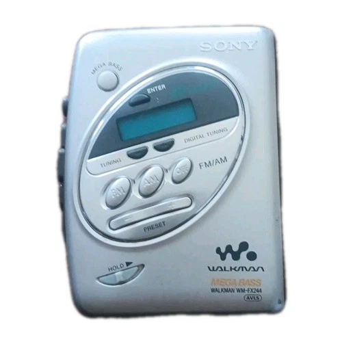 Vintage Sony Walkman WM-FX244 AM/FM Cassette Mega Bass Cassette Not Working.