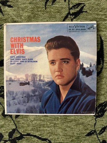 RARE Christmas with Elvis  X-MAS ep RCA EPA 4340 first press 1959
