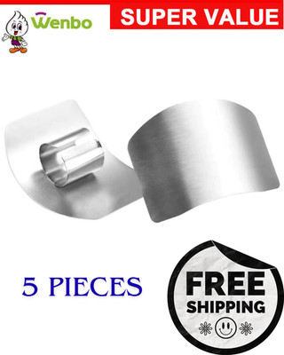 Wenbo Kitchen Stainless Steel Finger Hand Protector Shield Cover Cooking Safety