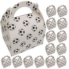 Soccer Box Letters Soccer Candy Boxes White Paper Reusable Gift Box for Treats and Small ...