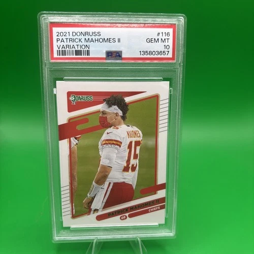 2021 PANINI DONRUSS #116 PATRICK MAHOMES II VARIATION PSA 10