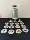 Vintage Mirro 16-Piece Cookie Press Set — 12 Discs, 3 Tips, Spritz Decorator