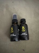 Lot Of 2 Beard Club Growth Vitamin Spray & Beard Growth Oil