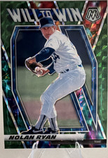 2021 Panini Green Mosaic  Will to Win Prizm #WTW9 Nolan Ryan Texas Rangers