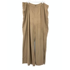 Reformation Wide Leg Trouser Pants Brown Womens Size 20 FLAWS READ