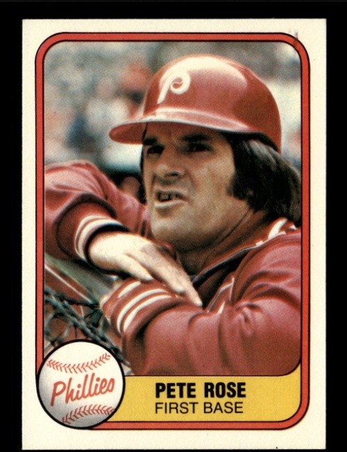 1981 FLEER #1 PETE ROSE PHILLIES
