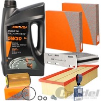 Dr!Ve+ Filterset 5-Tlg+Dr!Ve+ 5W30 ÖL Passend FüR A3 8P Golf 6 Passat B7 Touran
