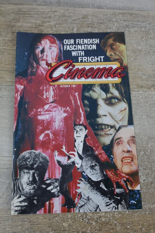 Vintage 1981 Fright In Cinema Horror Program