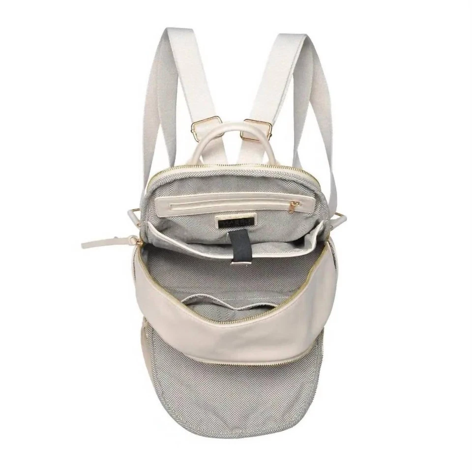 Mochila tejida Urban Expressions Blossom talla leche de avena Foto 4 de 4