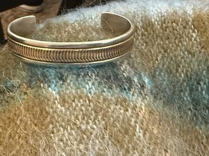 希少】Mark Yazzie 作 Navajo 925 12KGF バングル 希少】Mark Yazzie