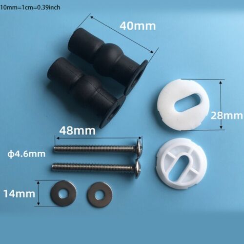 2 Pieces Universal Toilet Lid Screw Hinges Tool Toilet for Seat Fixing Screwbolt - Picture 8 of 8