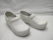 Dansko Professional Clogs White Leather Women's Shoes Size 38 EU Great Condition