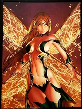 Neverland Fairy by Eric Basaldua 12x16 FRAMED Art Print Zenescope Comics