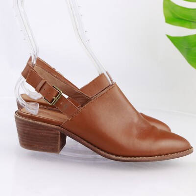 Madewell Slingback Heeled Loafers 
Color: Desert Camel
Style: NN050
Size: 7 1/2 Madewell | Shoes | Madewell 58 The Mervin Slingback Loafer  main image 3