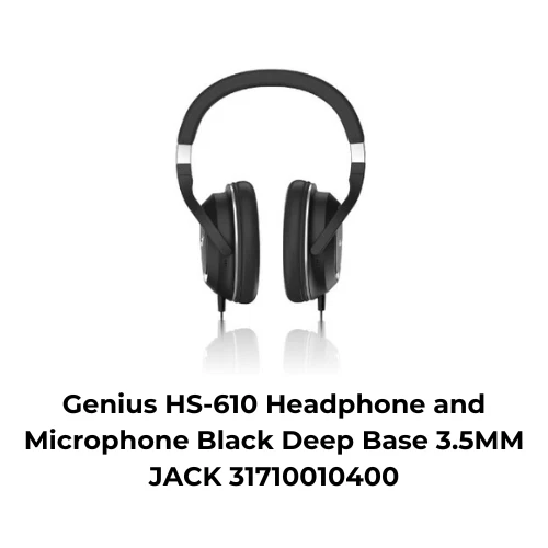 Genius HS-610 Headphone and Microphone Black Deep Base 3.5MM JACK 31710010400 - Image 2 of 2