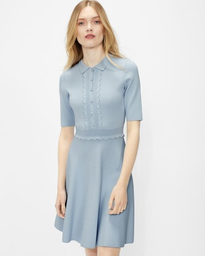 AUTH Ted Baker TILLIII Scallop bodice 