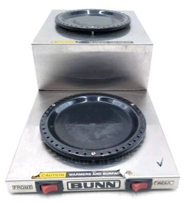 Bunn Coffee 2 Pot U/L Warmer Model WL2 PN 11402.0001 120V NSF/UL Stainless Steel