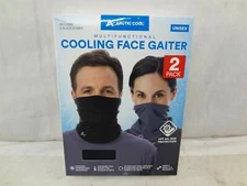 Arctic Cool Unisex Multifunctional Cooling Face Gaiter Black/Gray 2-Pack