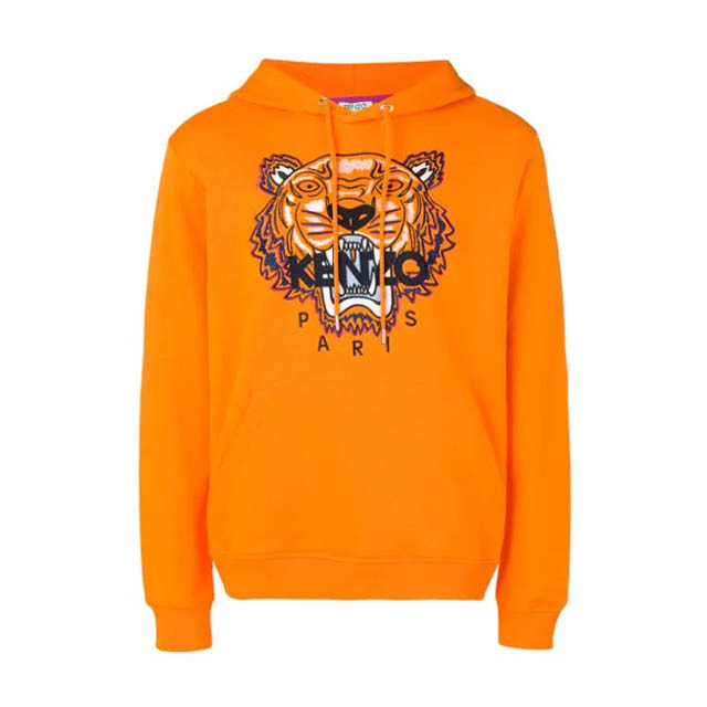 Толстовка с капюшоном Kenzo Mens Tiger Hoodie F955SW4154XA оранжевого цвета - АБСОЛЮТНО НОВАЯ С БИРКОЙ 48590₽