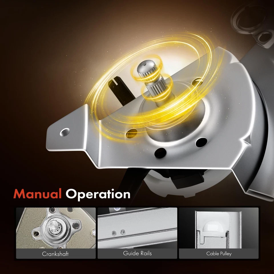 Regulador de janela manual do passageiro traseiro para Honda Civic 1992 1993 1994 1995 Sedan - Imagem 4 de 4