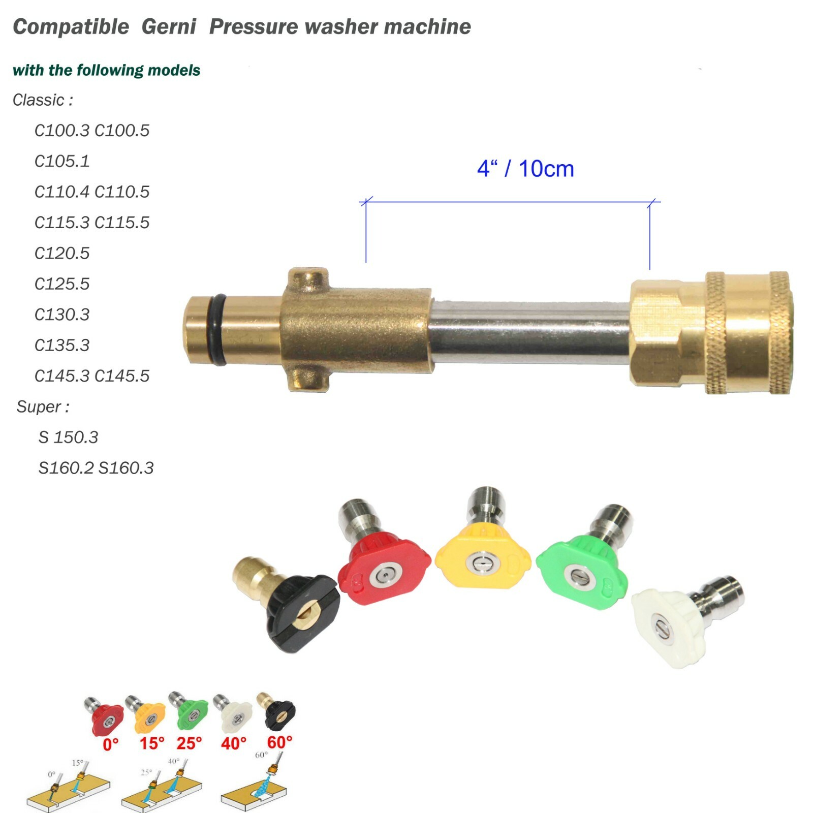 200BAR Pressure Washer Replacement Gun lance,Gun lance extension For