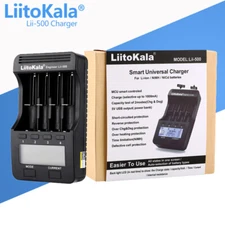 LiitoKala Lii-500 4 Slots Smart Battery Charger For  3.7 Li-ion & 1.2V Ni-MH
