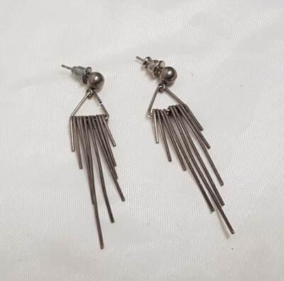 Boucles D'oreilles Vintage à Clips - Métal émaillé Multicolore, Style Rétro #MB# K3