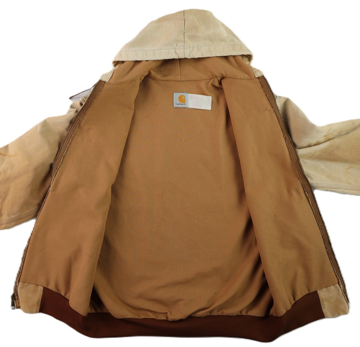 VTG 90's CARHARTT J03 USA Men's L Tall Brown Duck Thermal Lined