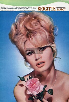BRIGITTE BARDOT / ELVIS PRESLEY 1963 Vintage JPN Picture Clipping