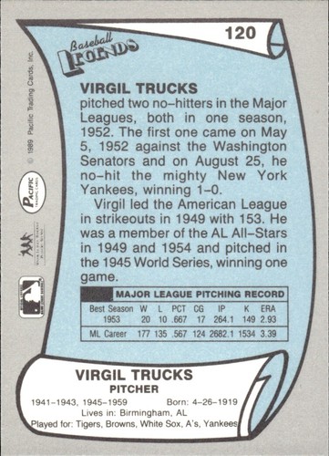 1988 and 1989 Pacific Baseball Legends MLB Set Break #1-#220 — You Choose! - Picture 239 of 441