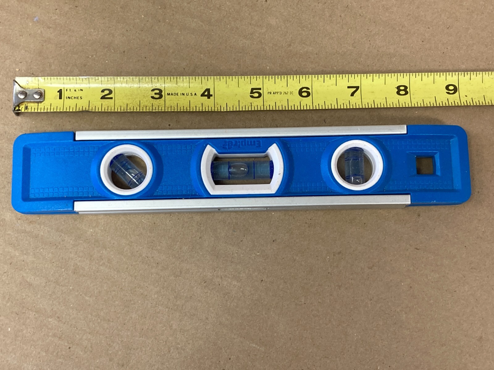 Empire Level - EM81.9 9 Inch Magnetic Torpedo Level w/Overhead Viewing Slot
