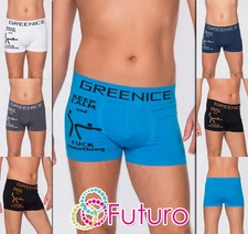 Men's Boxer Shorts KEEP CALM Print Trunks Briefs Underwear Sizes M-XXL FG4178