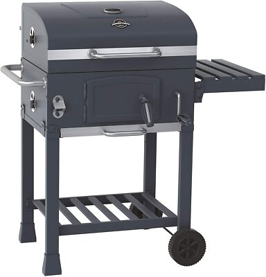 Jamestown Jaxon Holzkohle-Grillwagen mit höhenverstellbarer Kohlewanne & Deckelt