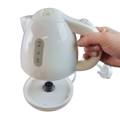 Cordless Electric Mini Jug Kettle Travel Lightweight White UK