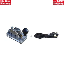 Mini Portable Morse Code CW Key Shortwave Radio Telegraph Trainer Manual CW Key