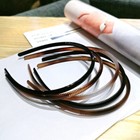 Haar Reifen Rutschfeste Damen Haarband mit Zähnen Plastik Stirnband Dünn Kopf *