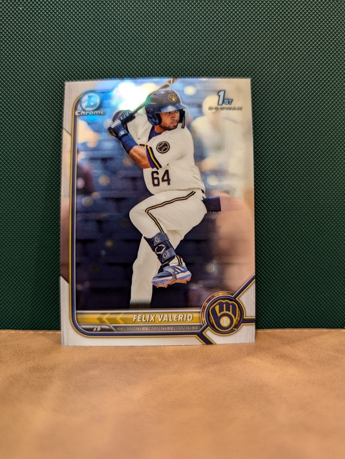 2022 Bowman - Chrome Prospects #BCP-128 Felix Valerio (RC) 1st