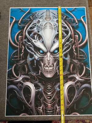 Biomechanical Creature HR Giger Style Poster 18x24in | eBay