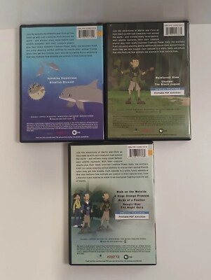 Wild Kratts DVD Bundle x3 R1 Jungle Animals, Rainforest Rescue
