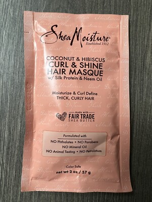 Shea Moisture 2 Oz Coconut & Hibiscus Curl & Shine Moisture Hair Masque